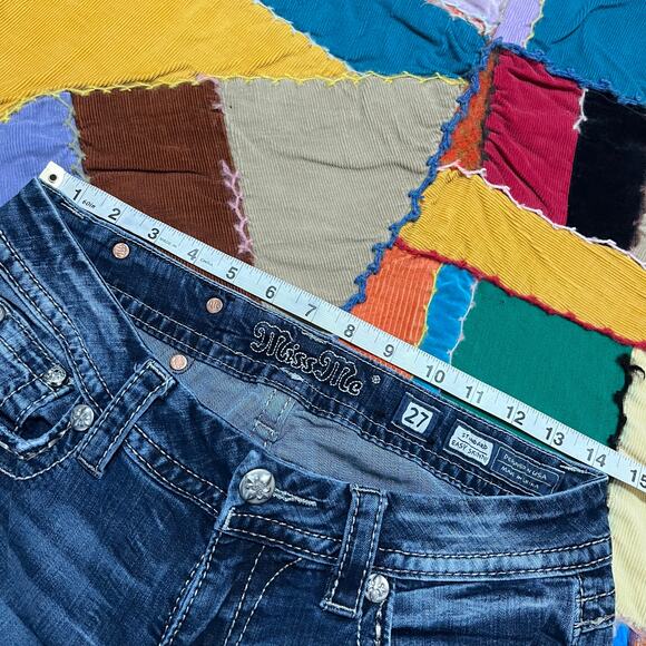 Miss Me Y2K Embedded Faded Skinny Jeans 29Wx32L - Picture 5 of 6